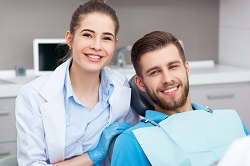 Smiling Man at Dentist